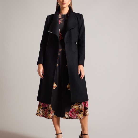 Ted Baker Women’s Mid length Wool Wrap coat. - Picture 11 of 11